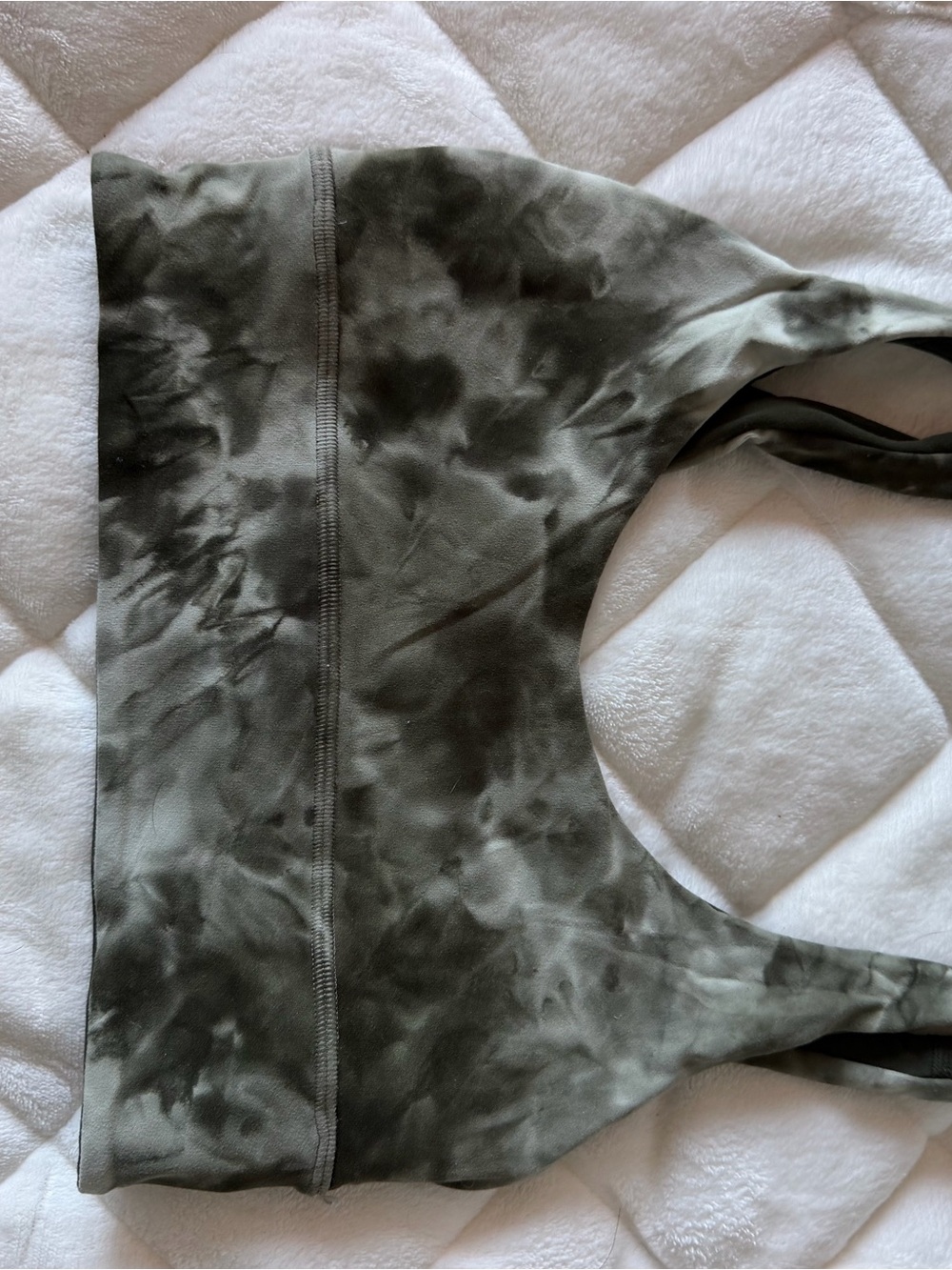 lululemon athletica Olive Tie-Dye Scoop Sports Bra